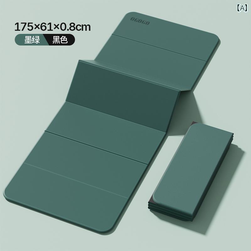 ヨガ マット フィットネス OGOGO 折りたたみ 式 ポータブル ヨガ マット 女性用 フィットネス 家庭用 2..