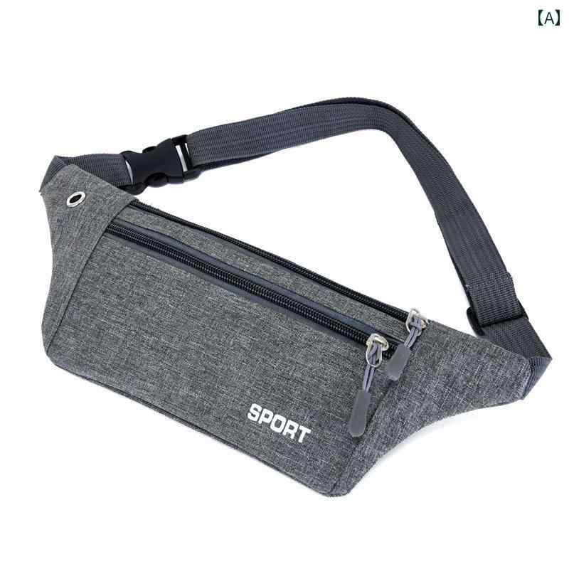 メンズ ウェスト ポーチ バッグ 秋冬 多層 軽量 ランニング ウエスト バッグ レディースベルト スマー..