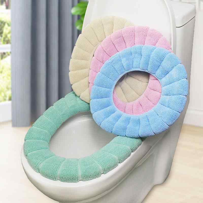 トイレマットカバー トイレ シート クッション 家庭用 カバー O 字型 ガスケット オール シーズン 通用..