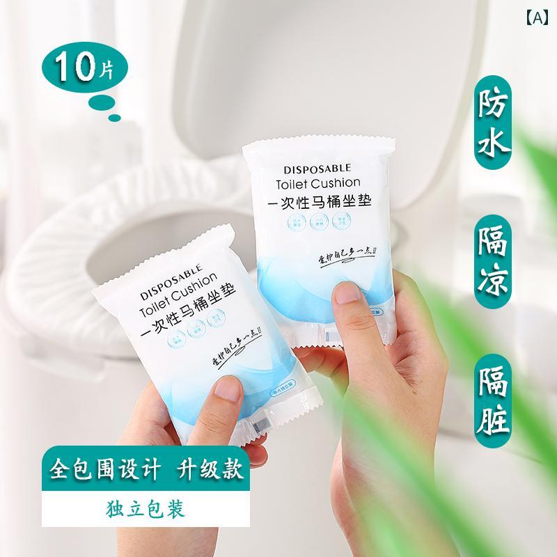 トイレマットカバー 使い捨て トイレ シートパッド マタニティ シート カバー ポータブル 防水 家庭用 ..