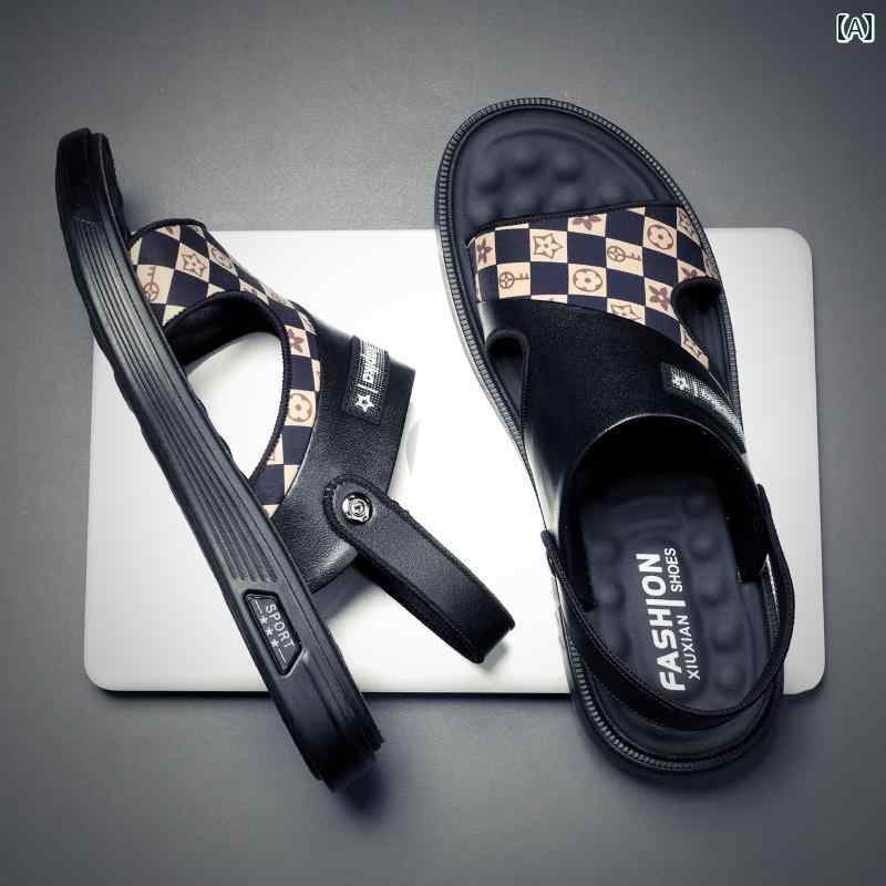 健康サンダル 2025年 メンズサンダル 夏用 滑り止め 耐摩耗 ビーチ シューズ ネット サンダル 防臭 防水 デュアルパーパス