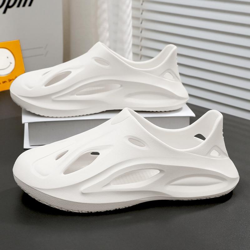 健康サンダル ホール シューズ メンズ 2025 夏 アウトドアウェア 海辺 ビーチ ウェーディング ストリーム スリッパ 滑り止め 厚底 耐摩耗 サンダル