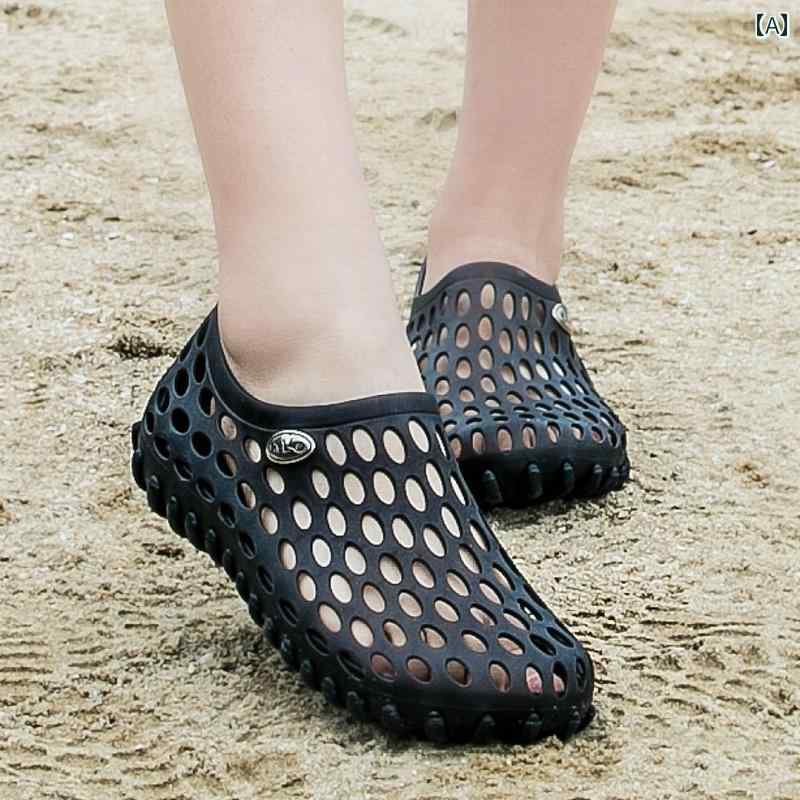 健康サンダル Baotou Crocs メンズ ビーチ アウトドア クリーク フィッシング ドライビング サンダル シューズ レディース アウター 耐摩耗 ソフト ソール