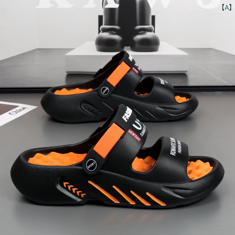 健康サンダル メンズ 夏用 スリッパ 大きいサイズ 48 アウトドアウェア 滑り止め ビーチ スポーツ 運転 両用 踏み台 マッサージ 入浴 サンダル