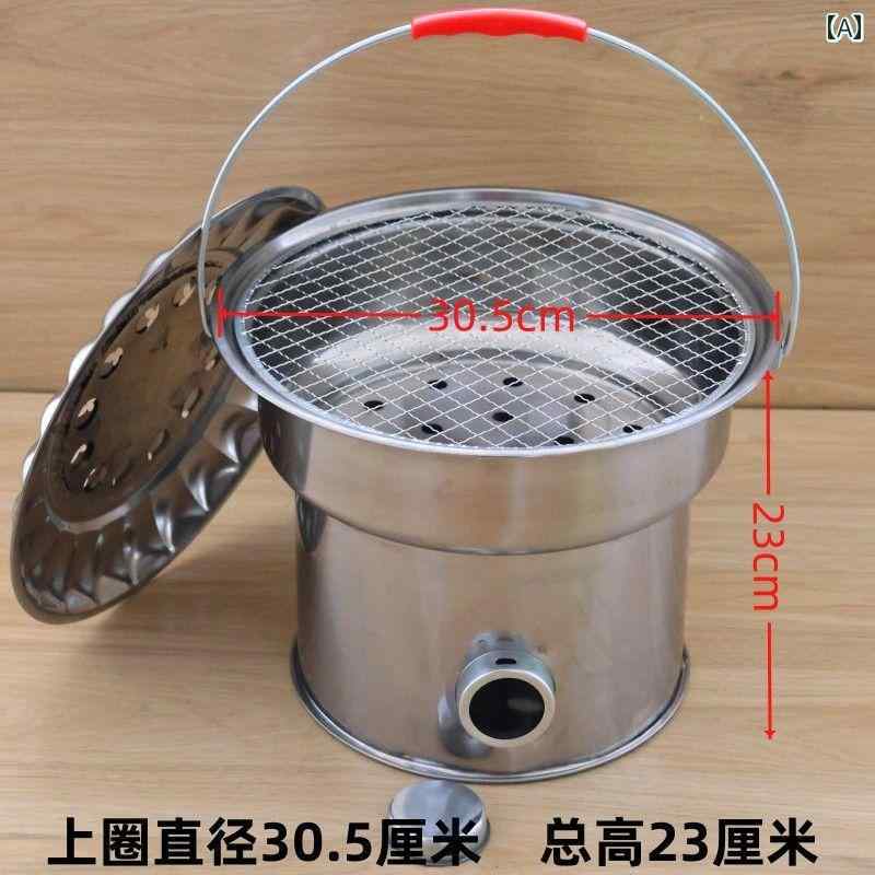 火鉢 厚手 バーベキュー コンロ 木