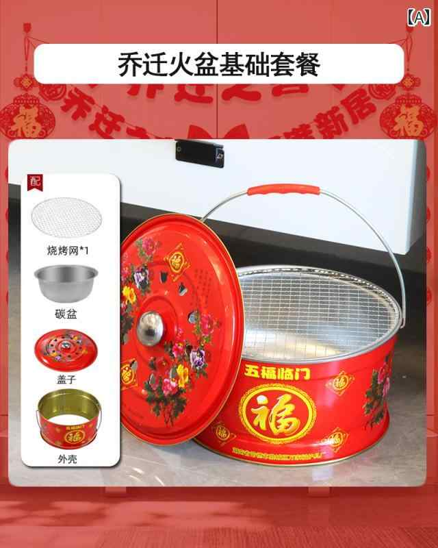 火鉢 引越 し用 コンロ 新居への し コンロへの 炭火 焼き 暖房用 バーベキュー