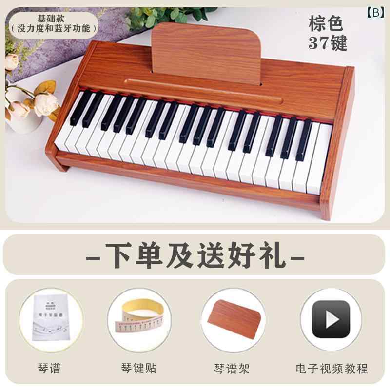 サポートシェアグローバルのピアノ おもちゃ 子供の おもちゃの 小さい ピアノ 初心者の 赤ちゃんの 木製 幼児 ミニ ポータブル 電子 女の子 最初の 誕生日の 高級 ギフト｜アングル2