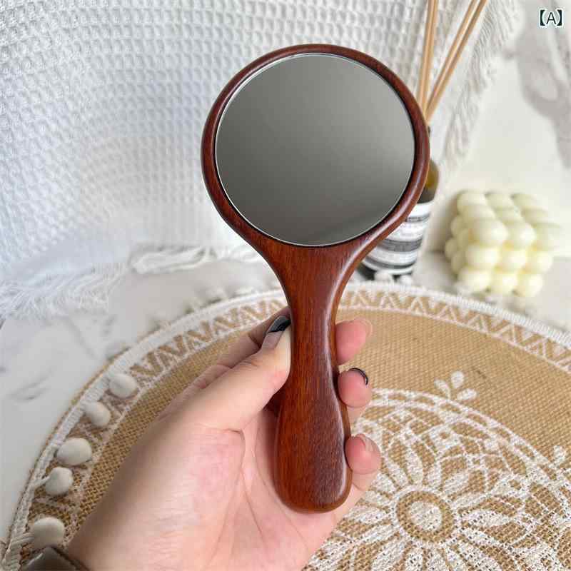 手鏡 コンパクト Su Niang ハンドヘルド メイクアップミラー 小さい ミラー 女性 キャリーオン 精巧高 価値 レトロ ポータブル ハイエンド
