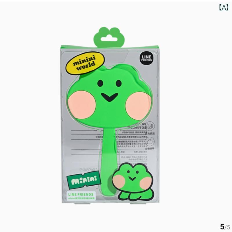 手鏡 コンパクト ワトソンズ LINE FRIENDS シリーズ シリコン製 ハンドヘルド ミラー メイクアップミラ..