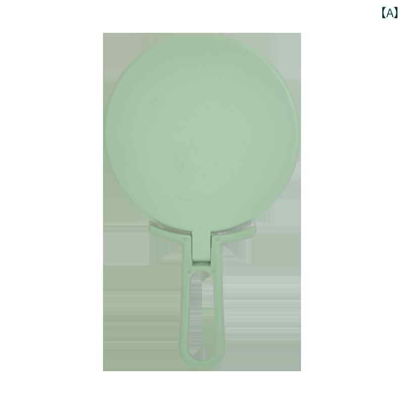 手鏡 コンパクト Ou Tu Ku 2773 両面 折りたたみ 式 化粧 鏡 台 学生用 ミラー ポータブル 手持ち 女の子 ハートミラー