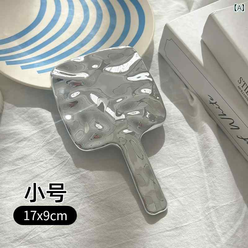 手鏡 コンパクト 手持ち 化粧 鏡 ポータブル 美容 サロン 専用 小型 ミラー 女子 学生が ハンドルを 持ち 運ぶ