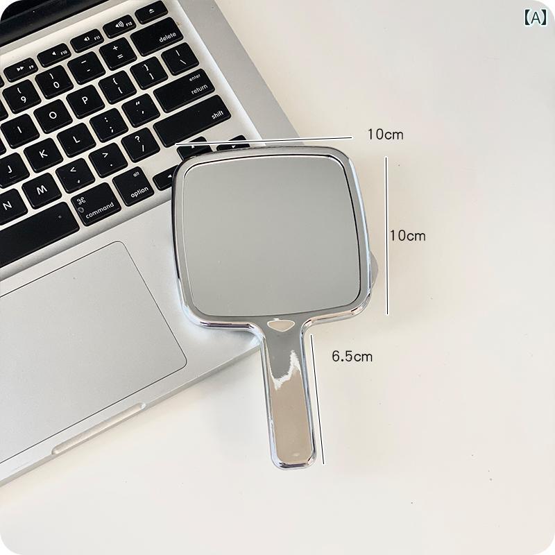 手鏡 コンパクト ポータブル ハンドヘルド 化粧 鏡 高 価値 イン スタイル シンプル 学生用 ドレッシング ミラー 折りたたみ 式 女性用