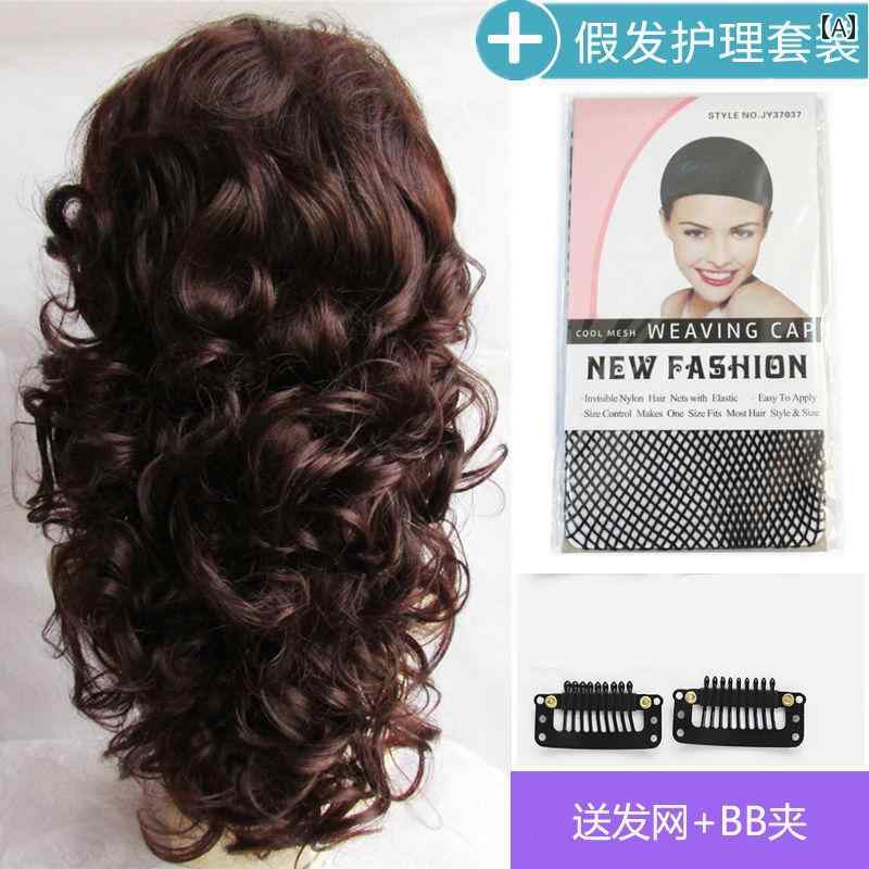 女性用 かつら と アメリカ 長い 巻き 毛の 大きい 波の フル ヘッド ウィッグな 化学 繊維の 髪の レディース サイド バング ふわふわの 高温 の カバー