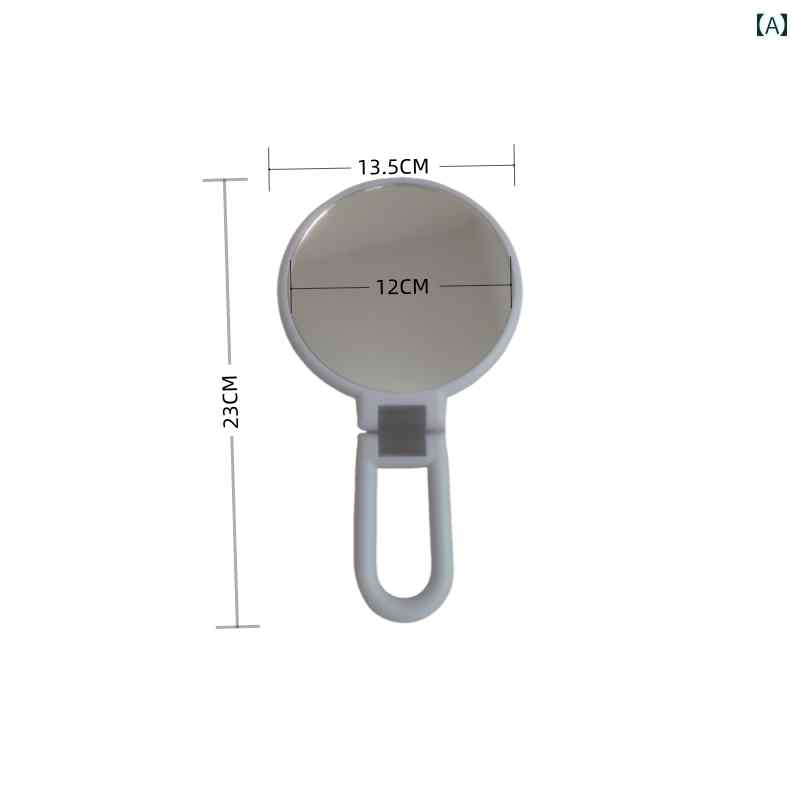 手鏡 コンパクト 手持ち 式 拡大 鏡 付き 化粧 パープル 5倍 ポータブル HD 台 女性用 折りたたみ 両面 小型 ミラー