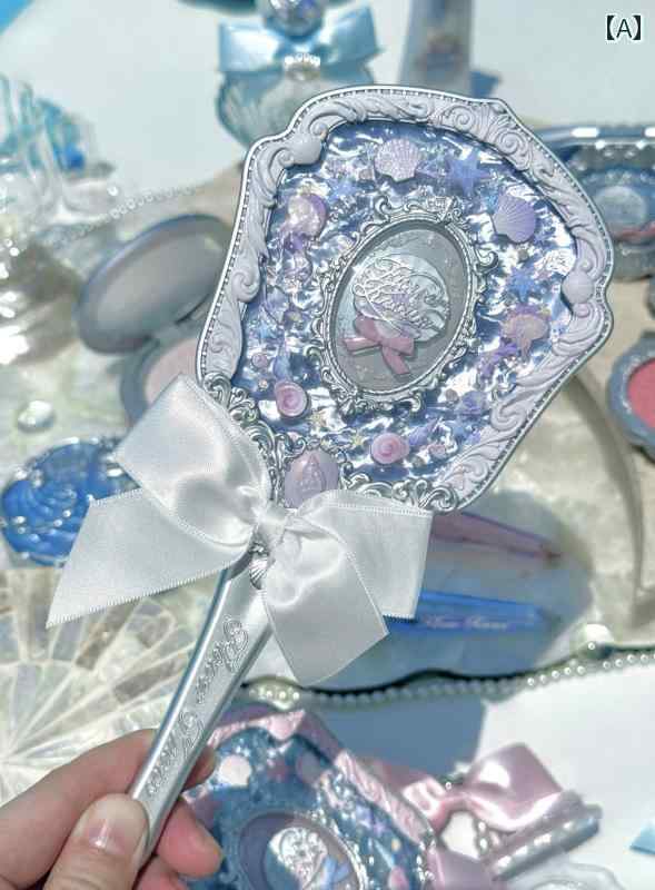 手鏡 コンパクト Huazhixiao パール シェルシリーズ 手持ち ミラー