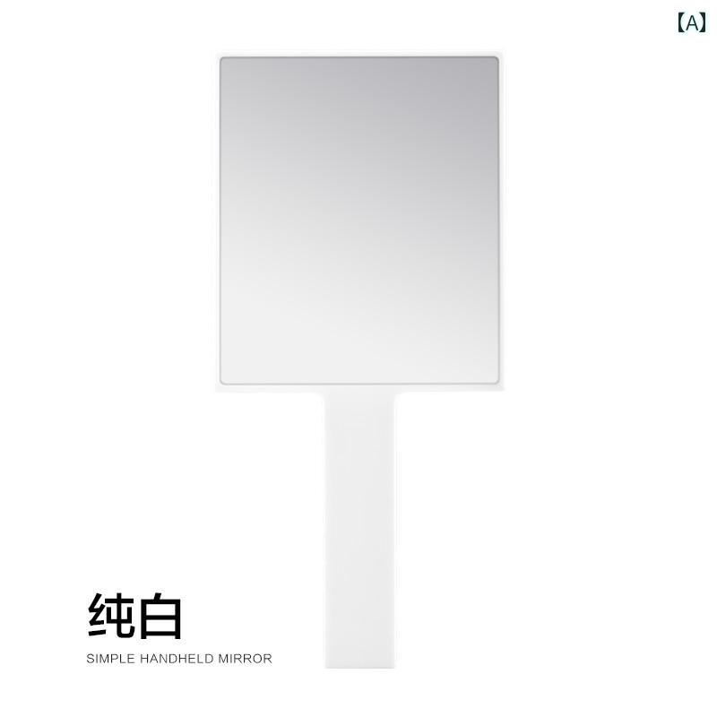 手鏡 コンパクト メイクや 美容の 手持ち ミラー まつげ エクステ用の な ハンドル 携帯用 エクステ ツ..