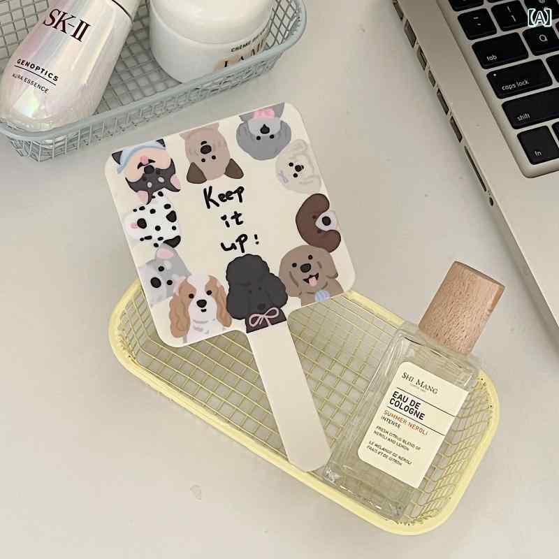 手鏡 コンパクト 5つの グラフィック 協力的な レトロ アメリカン イラストの 小さい 動物の 手持ち 化..