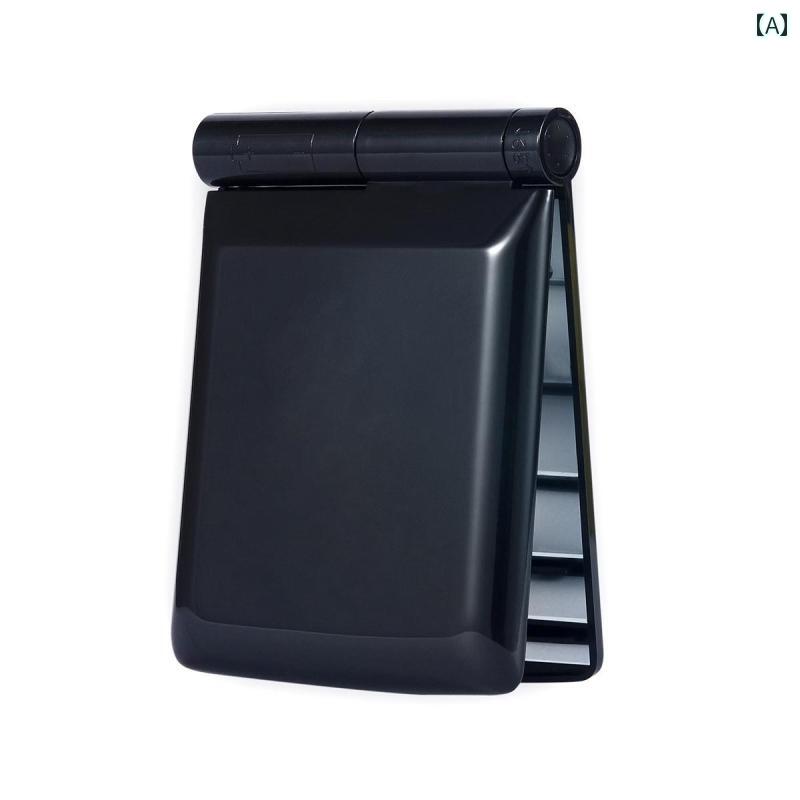 手鏡 コンパクト LED 化粧 鏡 手持ち 式 照明 付き 四角型 小型 折りたたみ ポータブル ギフト スポット 供給