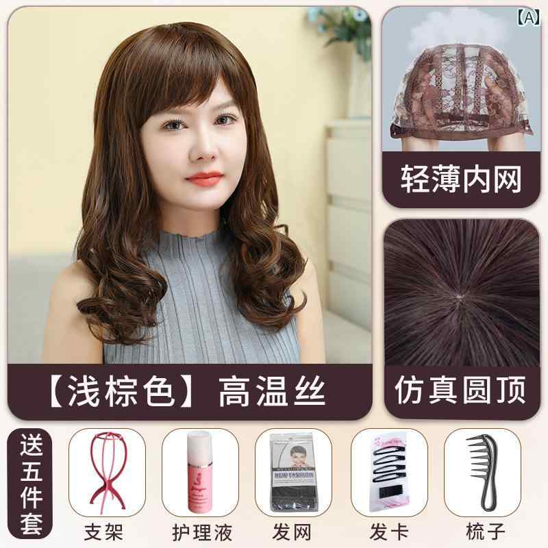 女性用 かつら Baimeisi ウィッグ 女性 フル ヘッド 前髪 梨花 パーマ ふわふわ ヘア スタイル ロング カール ビッグウェーブ