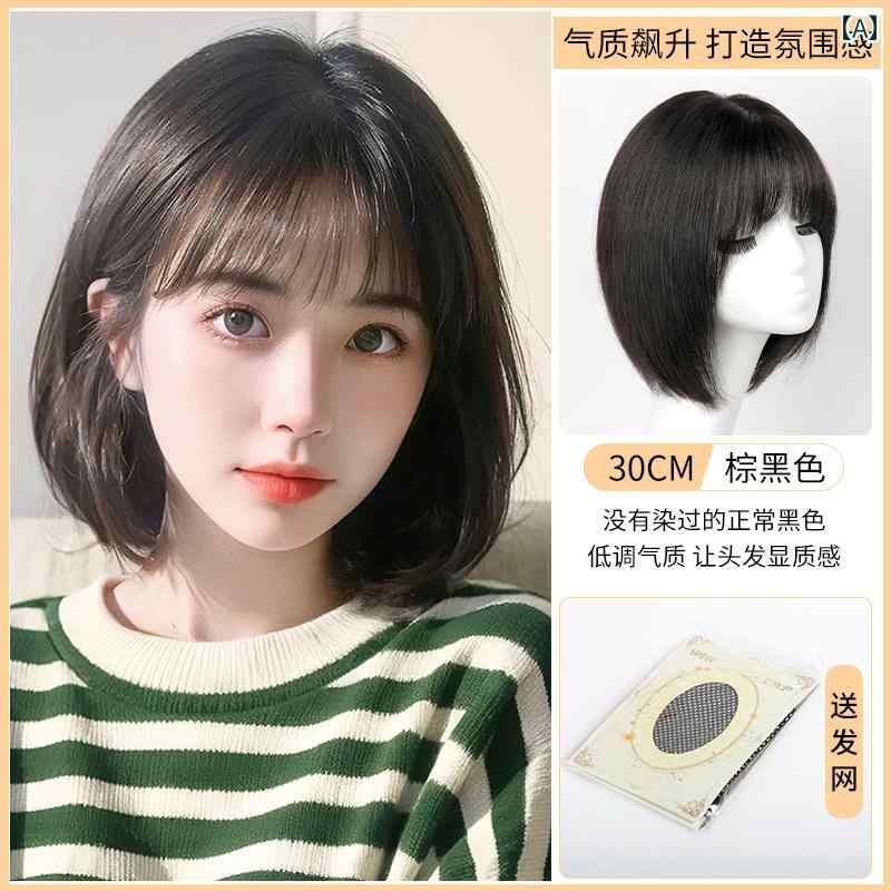 女性用 かつら ウィッグ レディース ショート ナチュラル シミュレーション 鎖骨 ヘア新 スタイル ボブ..