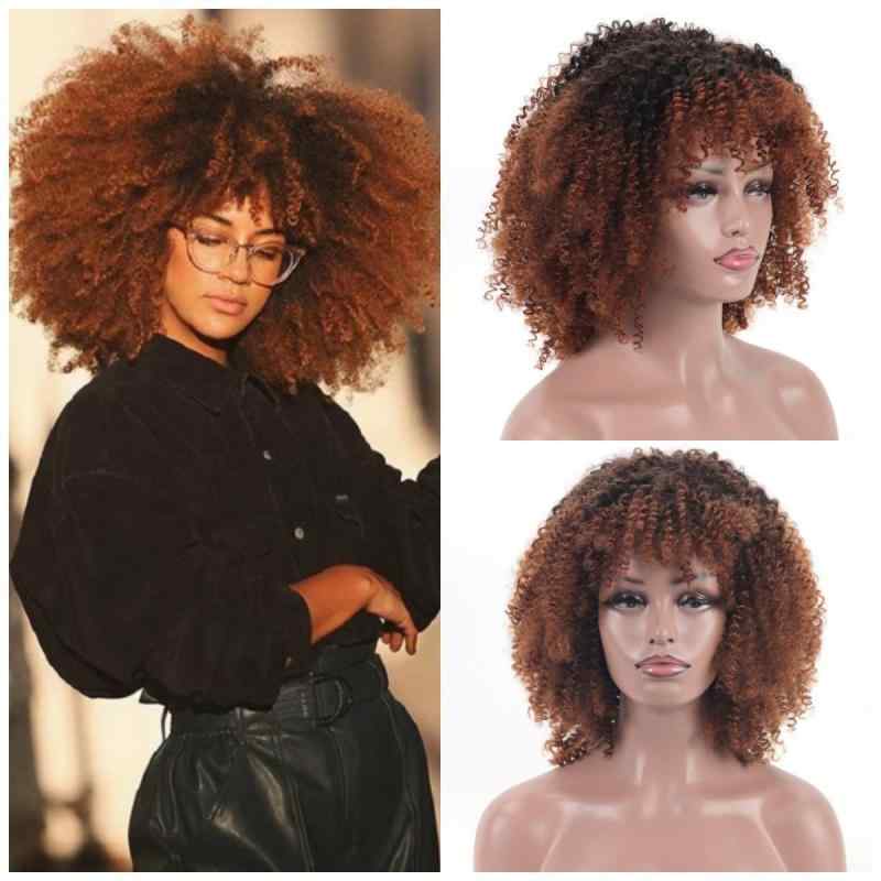 女性用 かつら ウィッグ新 スタイル レディースウィッグ アフリカン ファッション 爆発 小さい カール ..