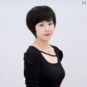女性用 かつら 女性用 ウィッグ ショート ストレート ヘア 中年 女性 母親用 リアル セット ナチュラル 白髪 カバー