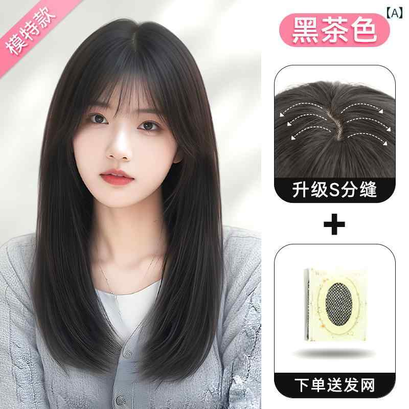 女性用 かつら 女性用 ウィッグ ミディアム レングス 夏用 薄 毛 年齢を 感じさせにくい 鎖骨 ヘア ナ..