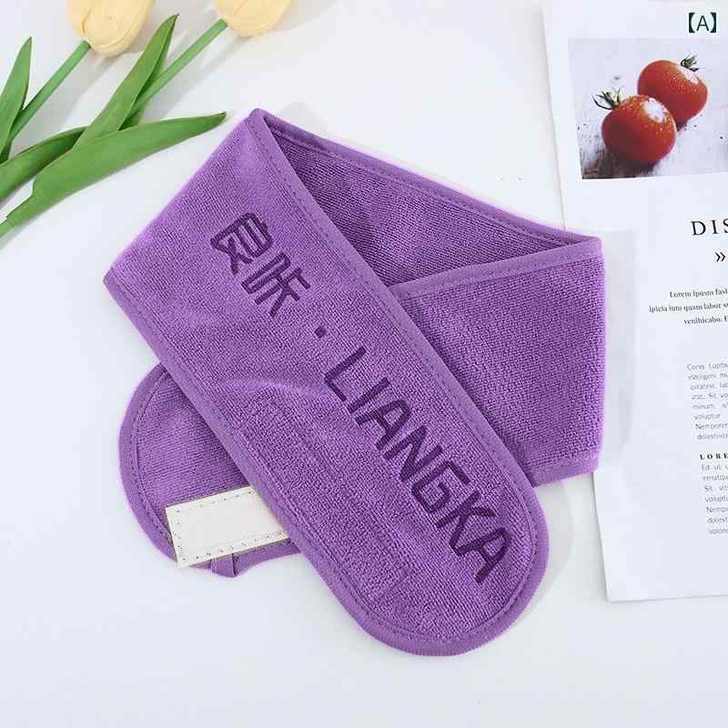 吸水 リストバンド 美容 メイクアップ ヘッド バンド 耳 掃除な 皮膚 管理 柔らかい 吸水性 ロゴ