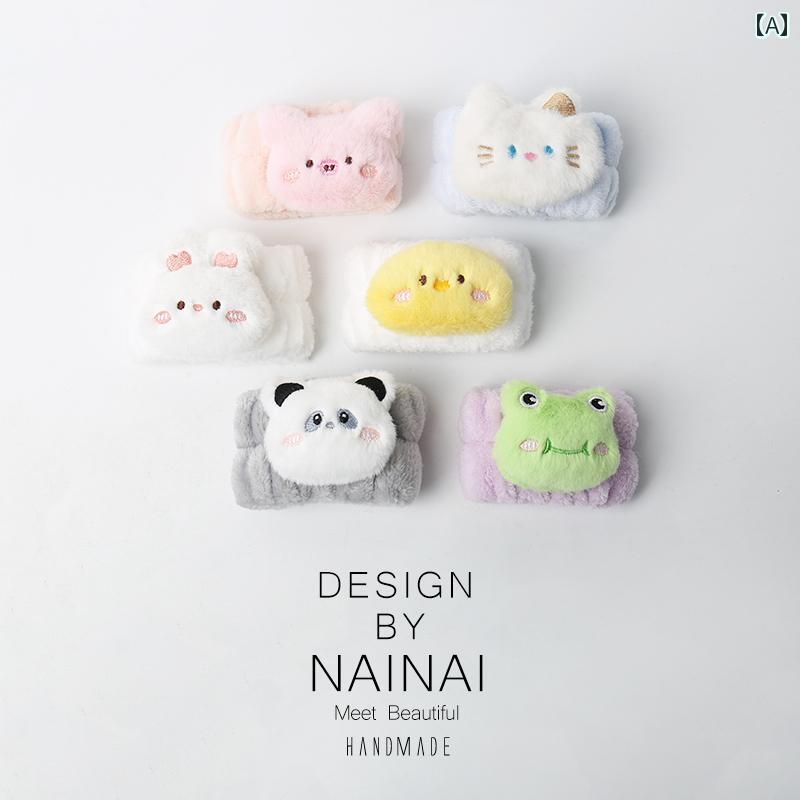 吸水 リストバンド かわいい 小さい 動物の 洗顔 リスト バンド 防 湿 スリーブ アーティファクト 防水..