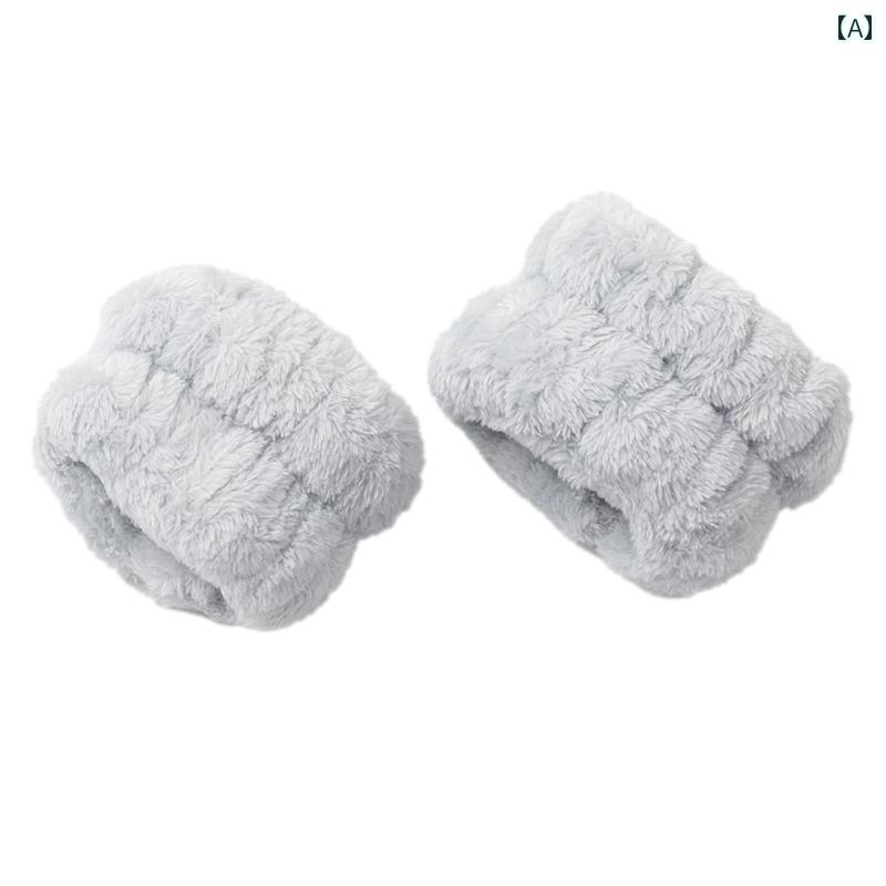 吸水 リストバンド ニトリ ホーム ウォッシュ フェイス リスト バンド 防水 スリーブ 吸水 フランネル