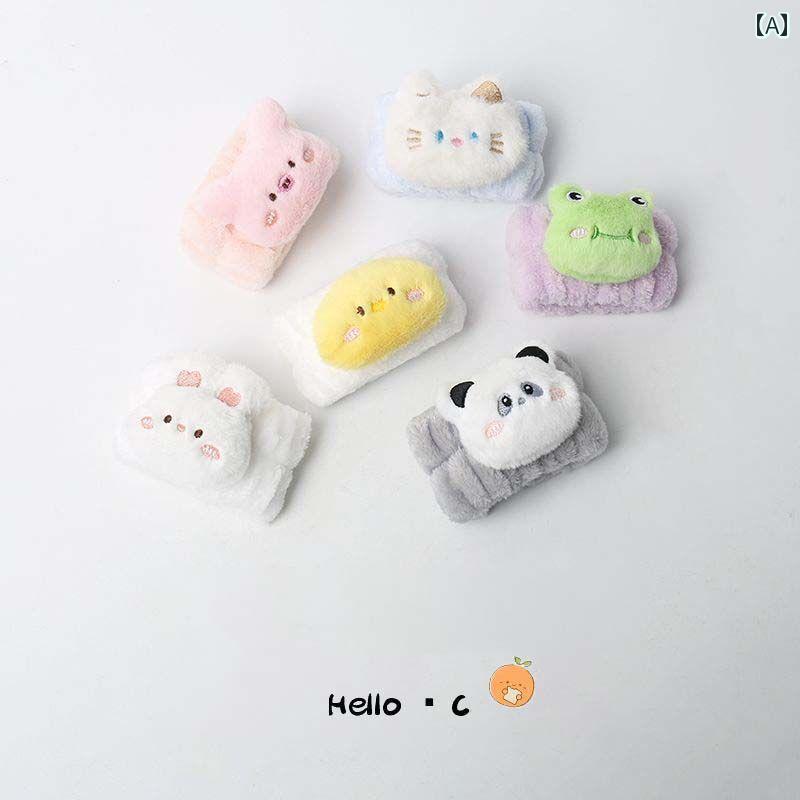 吸水 リストバンド かわいい 小さい 動物の 子猫の 洗顔 リスト バンド 防 湿 スリーブ アーティファクト 防水 吸水 ブレスレット