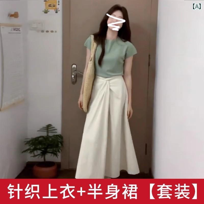 サマーニット レディース ハイエンド 衣装 レディース ドレス 一式 2025夏の スタイル 小さい フランス..