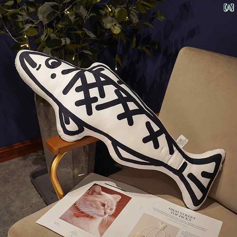 枕 クッション オフィス な 枕 仕事 人形 昼寝 腰 保護 特殊 形状 クッション 塩漬け 魚 ペンダント