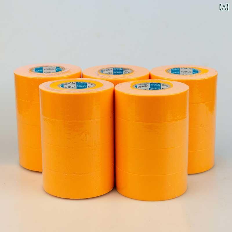 マスキングテープ Yourijiu 7388 和紙 テープ マス キング ペーパー 50メートル 黄色 高 粘度 装飾 家..