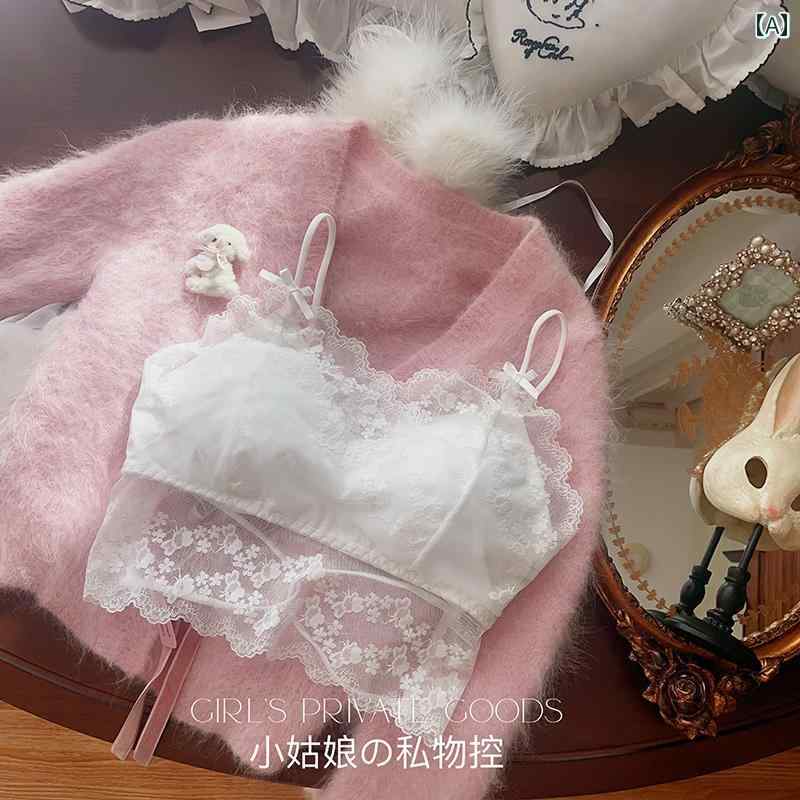 ランジェリー　下着　レース Nai Fu レース 和風 ドラゴンハート 薄手 ソフト ワイヤーなし リング 美 ..