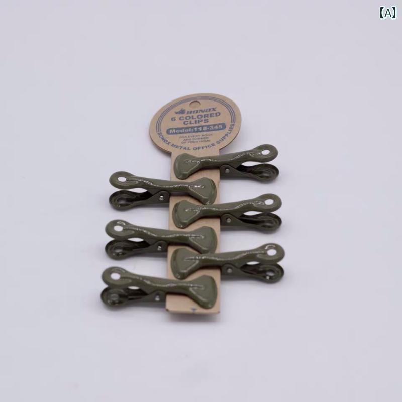 マネー　クリップ　財布 和風 ダルトンの メタル フォルダー チケット クリップ レトロ ハンドブック ..