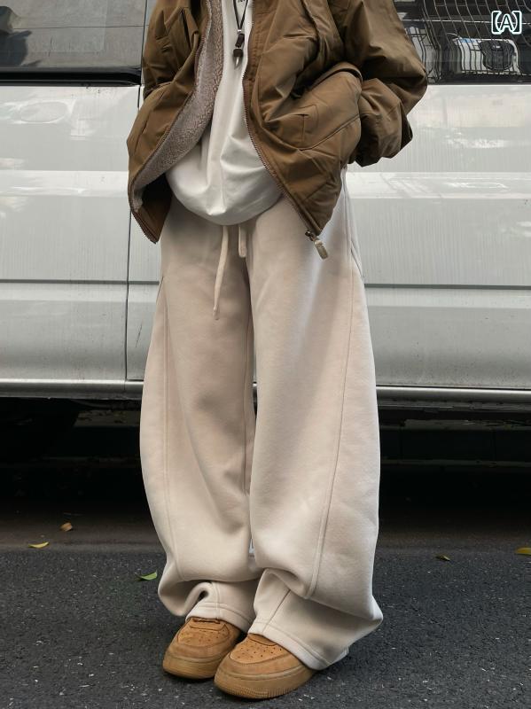 メンズ ストリート シャツ Xiaoyang 24 aw 和風 無地 ベーシック 400 g 厚手 シミター パンツ 男女兼用 ゆったり カジュアル