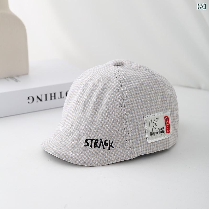 ベビー 帽子 春秋 ベビー 帽子 夏 子供用 英国製 ベレー 帽 春 男の子 女の子 ピーク キャップ かわい..