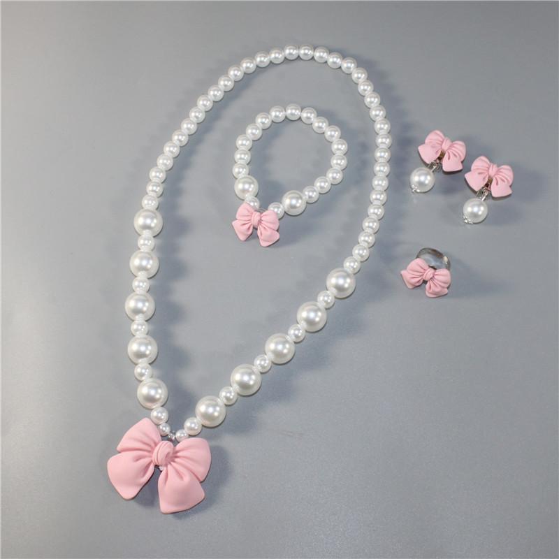 ブレスレット 女の子 子供用 ネックレス 女の子用 リボン ブレスレット かわいい リング イヤリング イ..