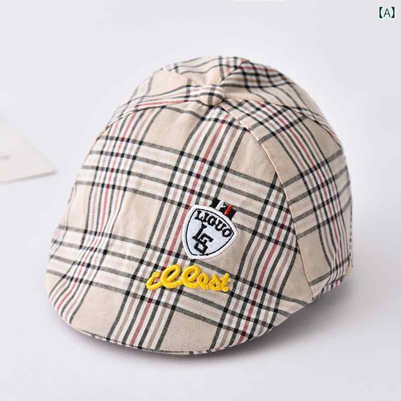 ベビー 帽子 春秋 薄手 赤ちゃん ひさし キャップ かわいい 画家の 日よけ 春夏 幼児 ベレー 帽 男女兼用