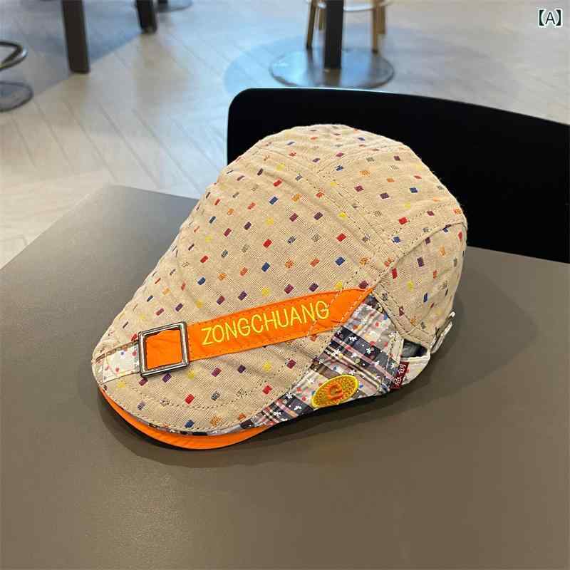 ベビー 帽子 春秋 春秋 子供用 レトロ 男の子と 女の子 ピーク キャップ で な 夏の アウトドア デニム..