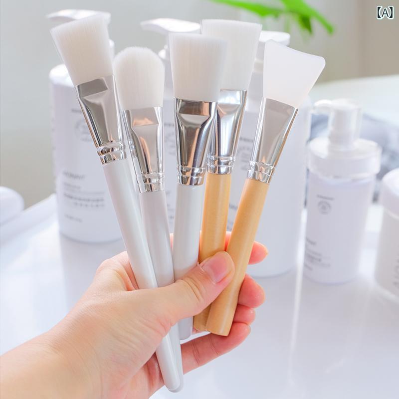 メイク ブラシ スキン ケア マスク ブラシ シリコン 調整 ソフト ヘア ビューティーサロン SPA アロマ..