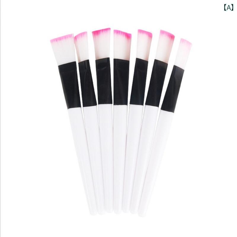 メイク ブラシ 毛の ない 美容 マスク ブラシ 柔らかい 掃除用 フェイスブラシ 口紅 研磨 かき混ぜ ス..