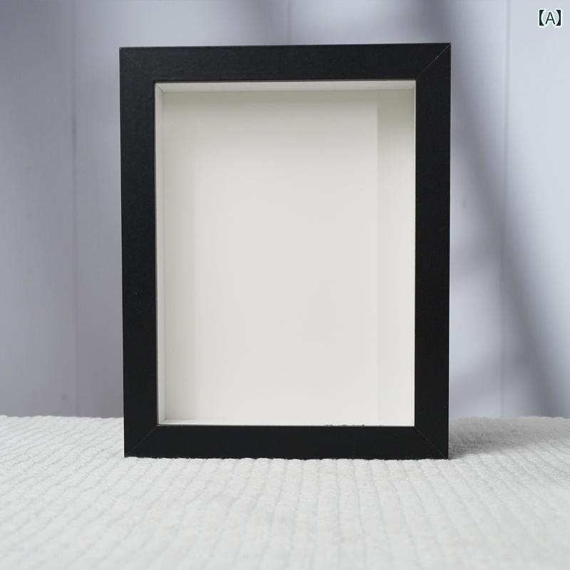 フォトフレーム Huibaizhong 立体 フォトフレーム 人形 収納 フレーム ディスプレイ テーブル リビング..