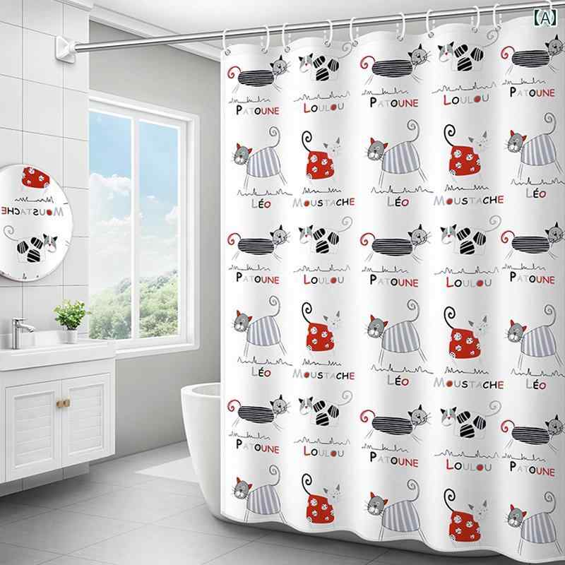 バス ルーム カーテン シャワー ルームのの カーテンの 仕切り カーテン 浴室の 吊り下げ セットの パ..