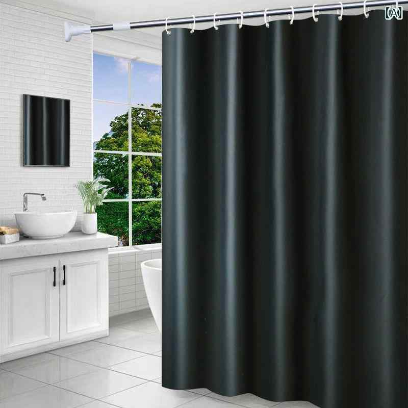 バス ルーム カーテン 浴室 カーテン 防水 防 カビ シャワー 間仕切り バス ドア パンチ フリー 伸縮 ..