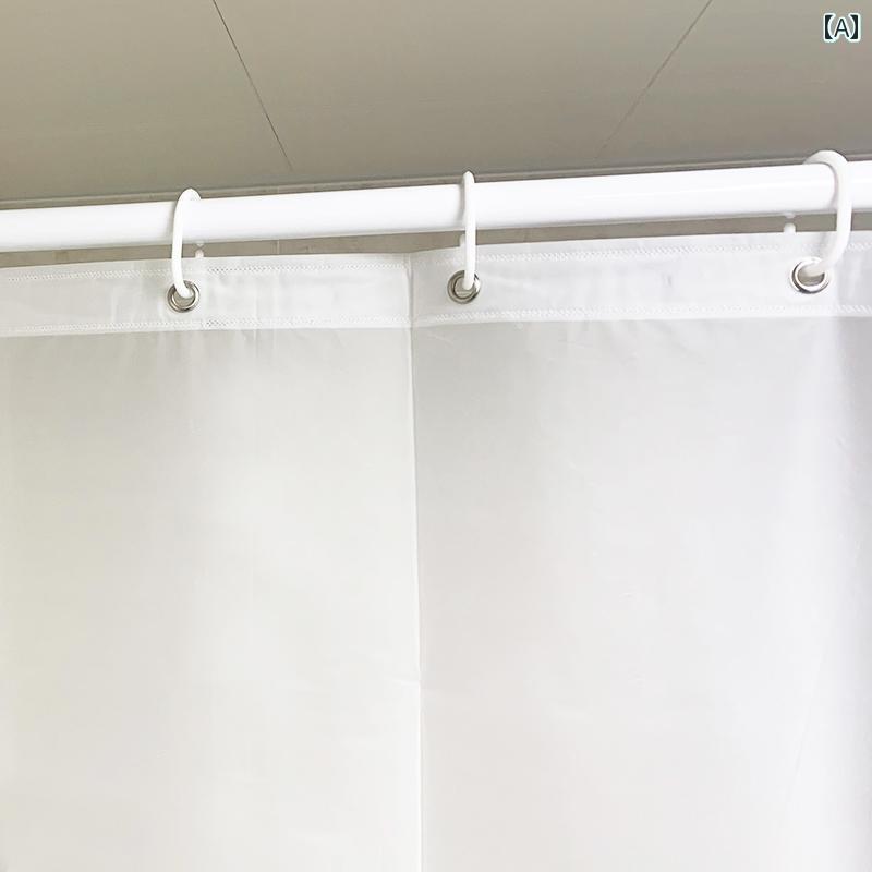 Shower Curtains - バス ルーム カーテン 浴室 防水 シャワー カーテン 防 カビ 間仕切り エアコン ドア プラスチック 無地