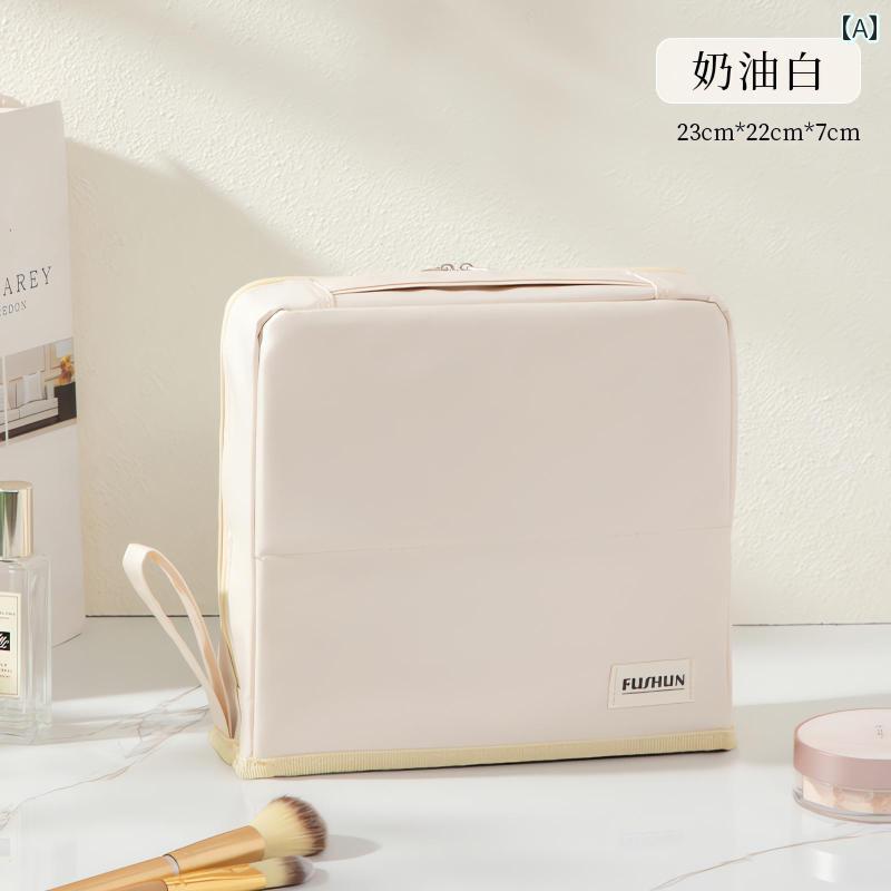 化粧 品 ポーチ バッグ 大容量の 立体的な 化粧 バッグ ポータブル 防水 ブラシ スキン ケア ペン ケー..