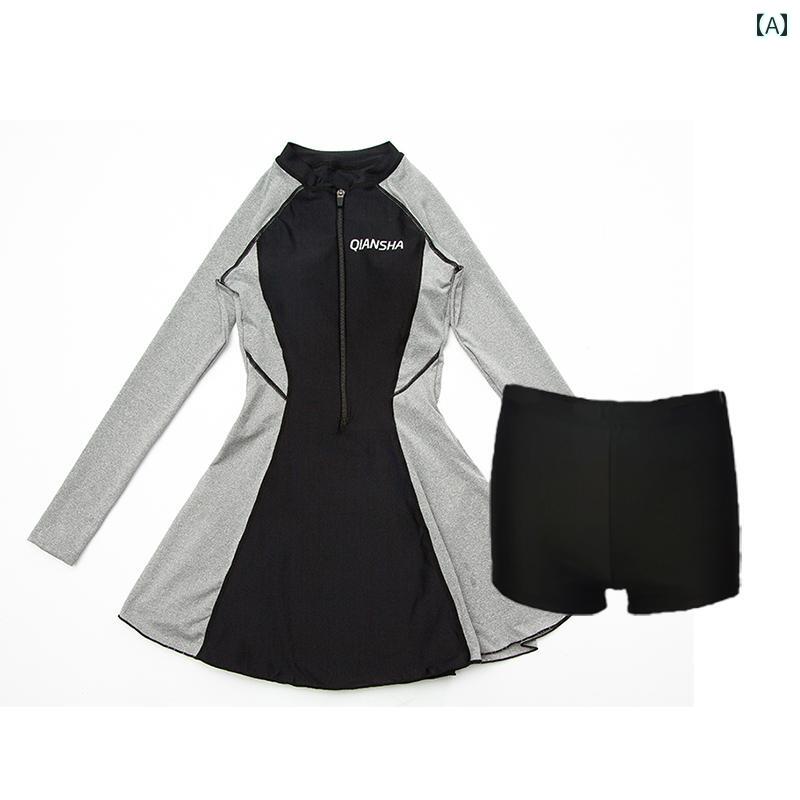 スポーツ ダイビング スーツ クラゲ スーツ 日焼け防止 水着 シュノーケリング ダイビング スプリット ..