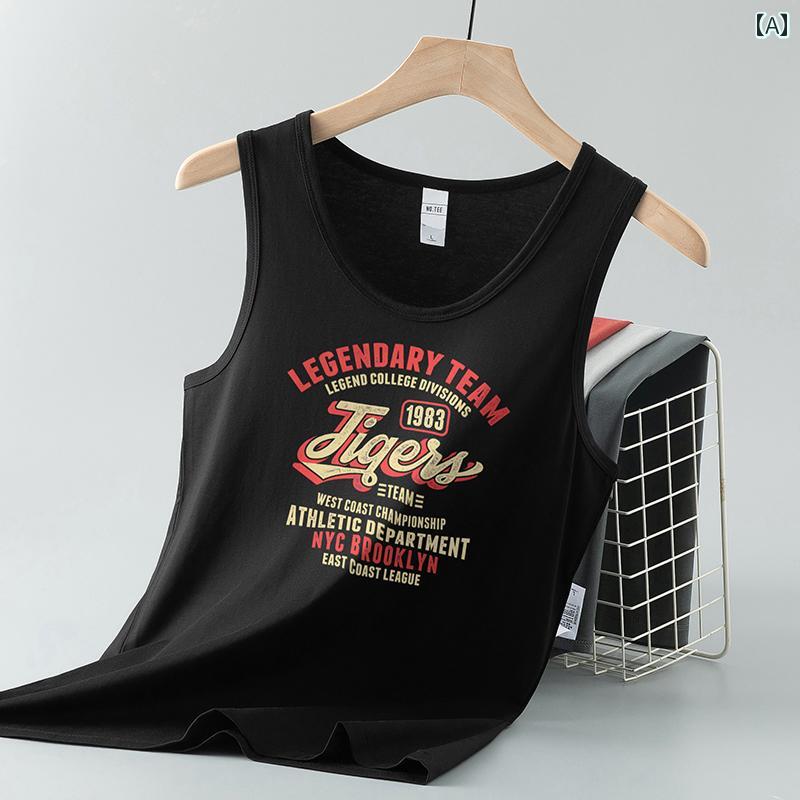 メンズ バスケットボール スタイル ウェア モーダル ベスト メンズ 夏 フィットネス 速乾 冷感 クール ..